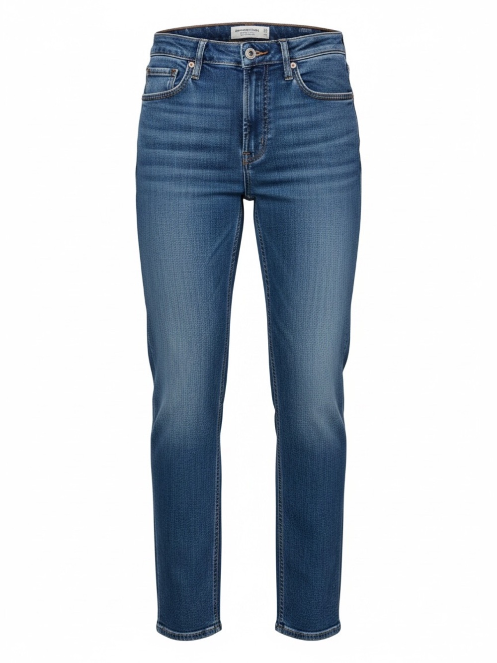 Abercrombie & Fitch Mid-Blue Straight Leg Jeans